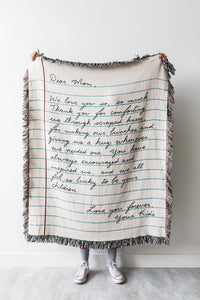 Mooond | Love Letter Blanket: Personalized Gift