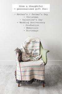 Mooond | Love Letter Blanket: Personalized Gift