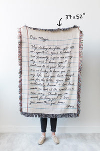 Mooond | Love Letter Blanket: Personalized Gift