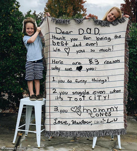 Mooond | Love Letter Blanket: Personalized Gift