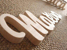 Load image into Gallery viewer, Mooond | Wooden Name | Letters | Personalized gift | 10cm x 6cm
